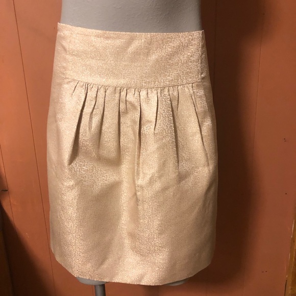 J.Crew Gold Shimmer Mini Skirt 10 - Picture 10 of 10